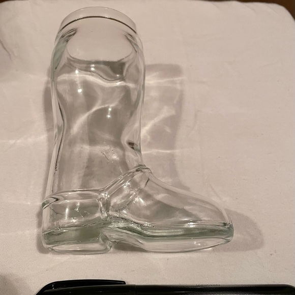 Vintage Clear Glass Boot Shot Glass (1pc) - Picture 3 of 5